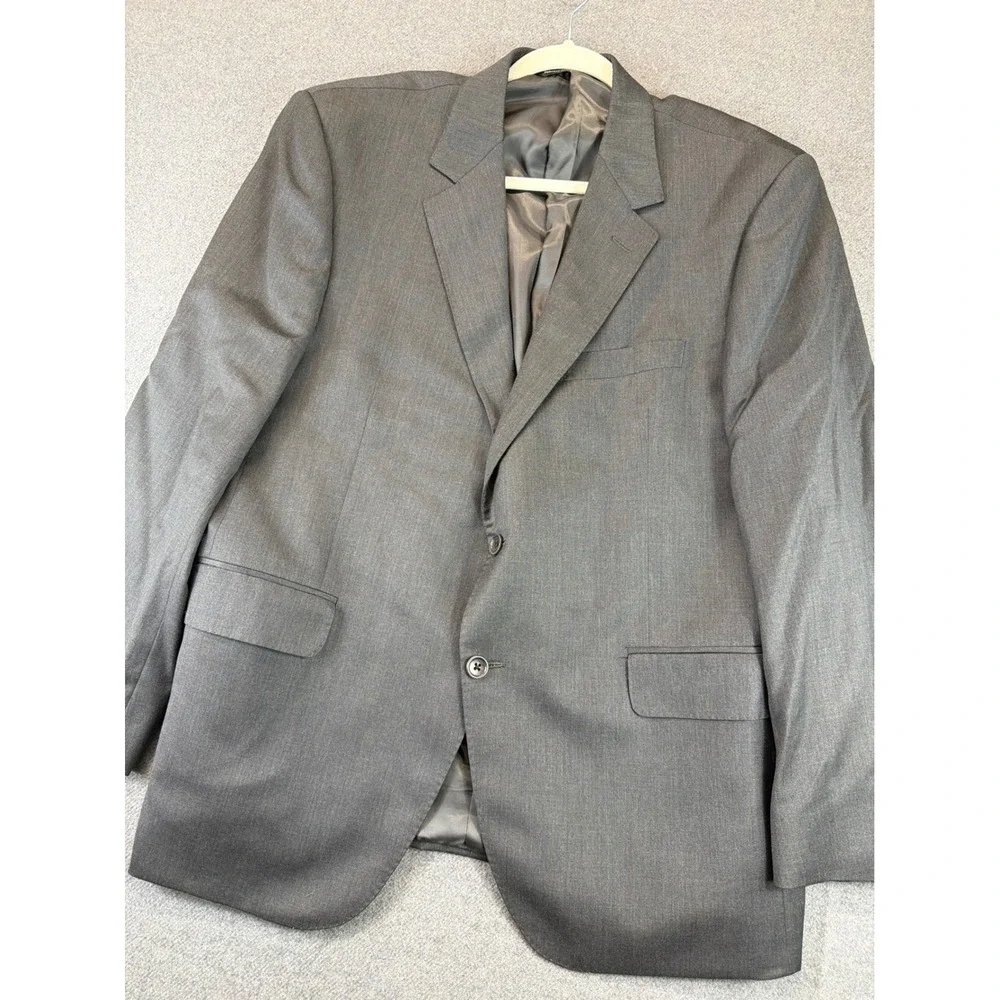 Coppley Blazer Mens 46R Grey Gibson 2112C 100% S-100s Wool 2-Button‎ Sport Coat